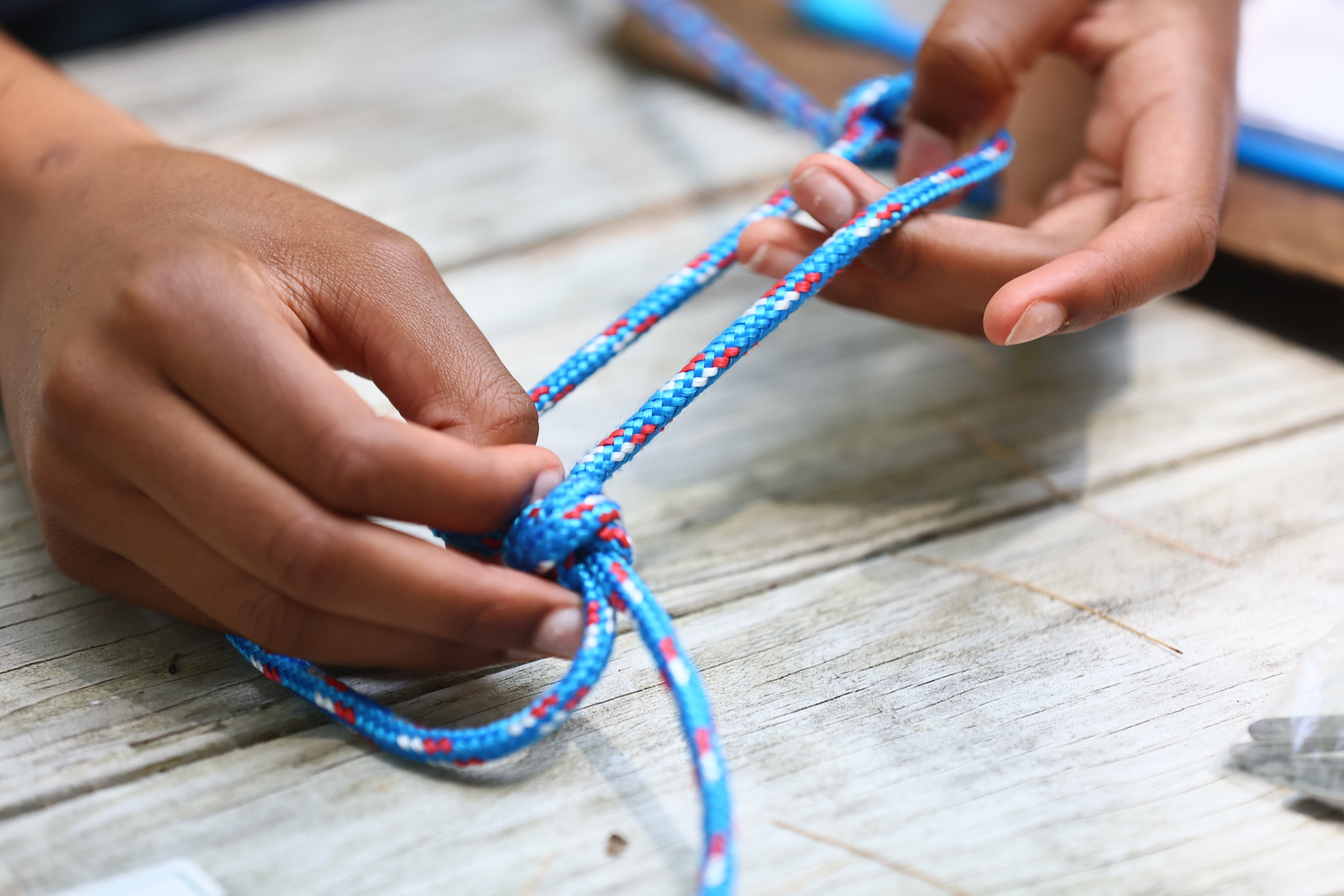 Summer Camp knot tying